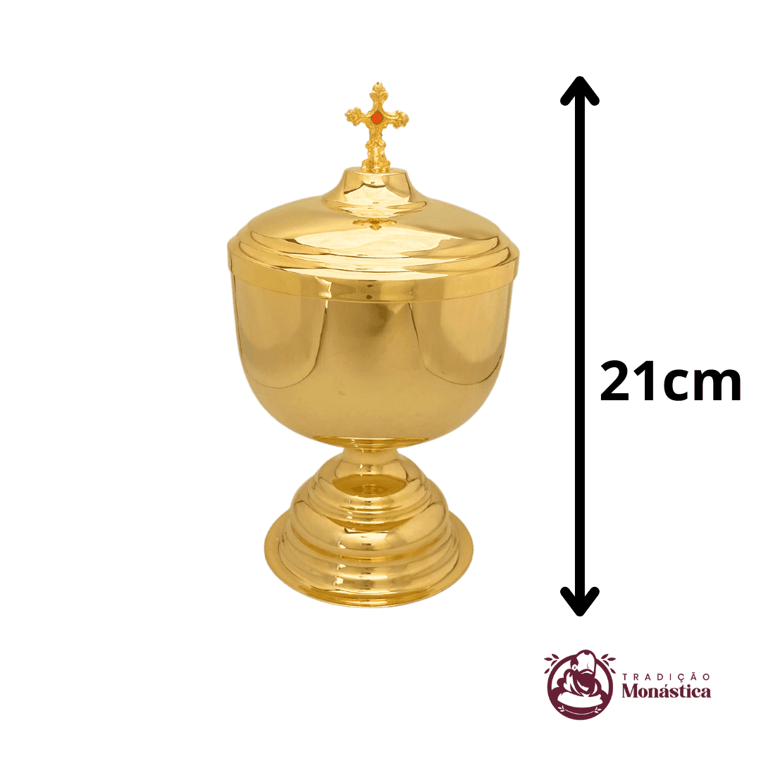 Âmbula de Distribuição Grande com Tampa - Ouro - 2