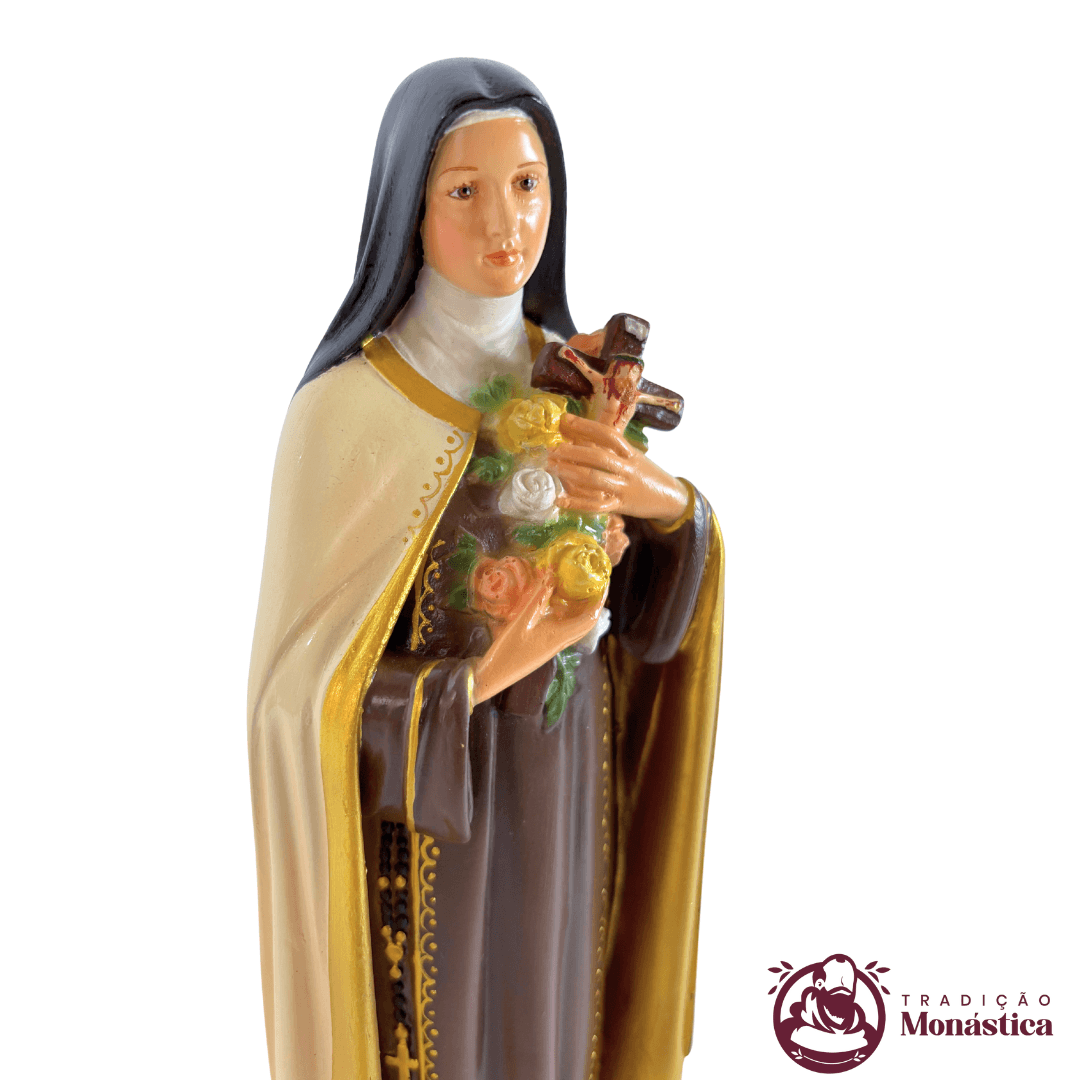 Imagem de Santa Terezinha em Resina - 30cm - 3