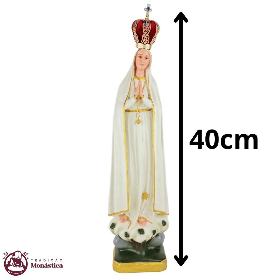 Imagem de Nossa Senhora de Fátima em Resina - 40cm - 6