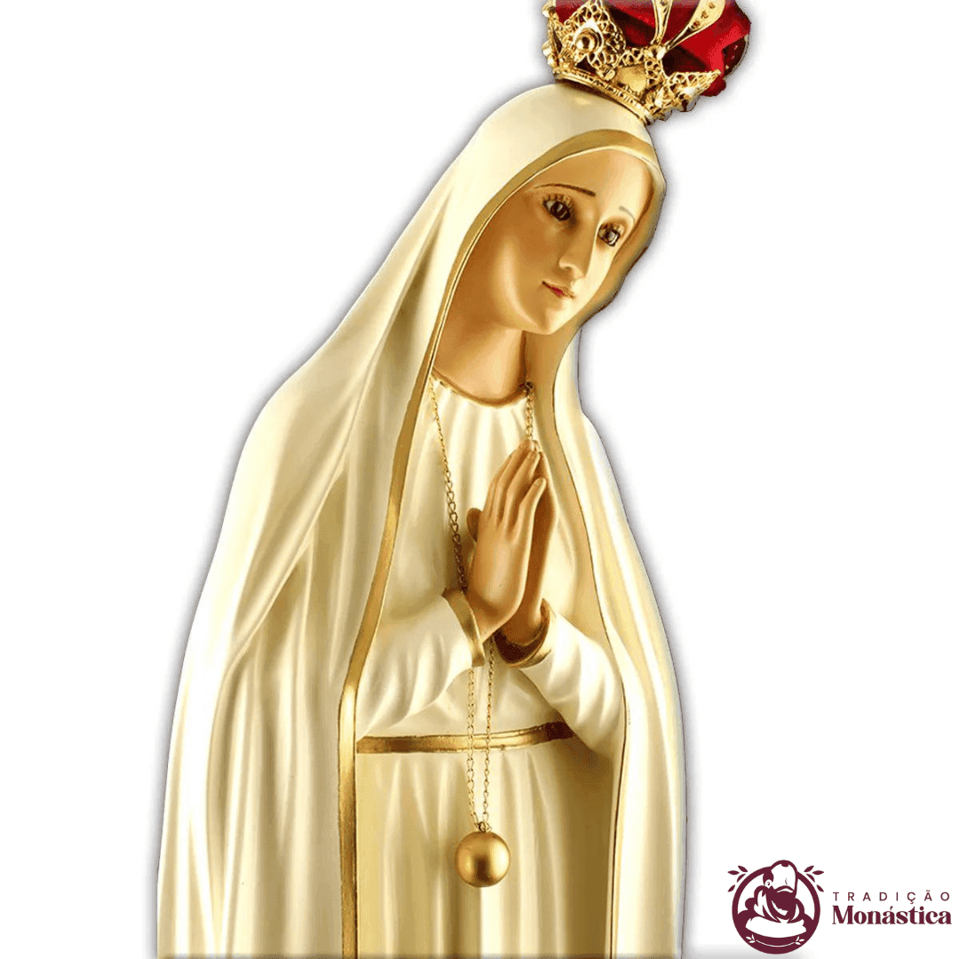 Imagem de Nossa Senhora de Fátima em Resina - 70cm - 3