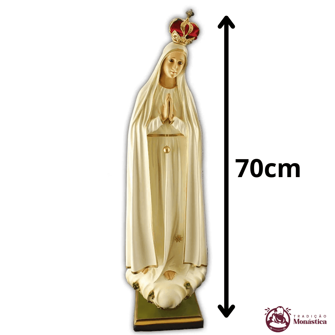 Imagem de Nossa Senhora de Fátima em Resina - 70cm - 5