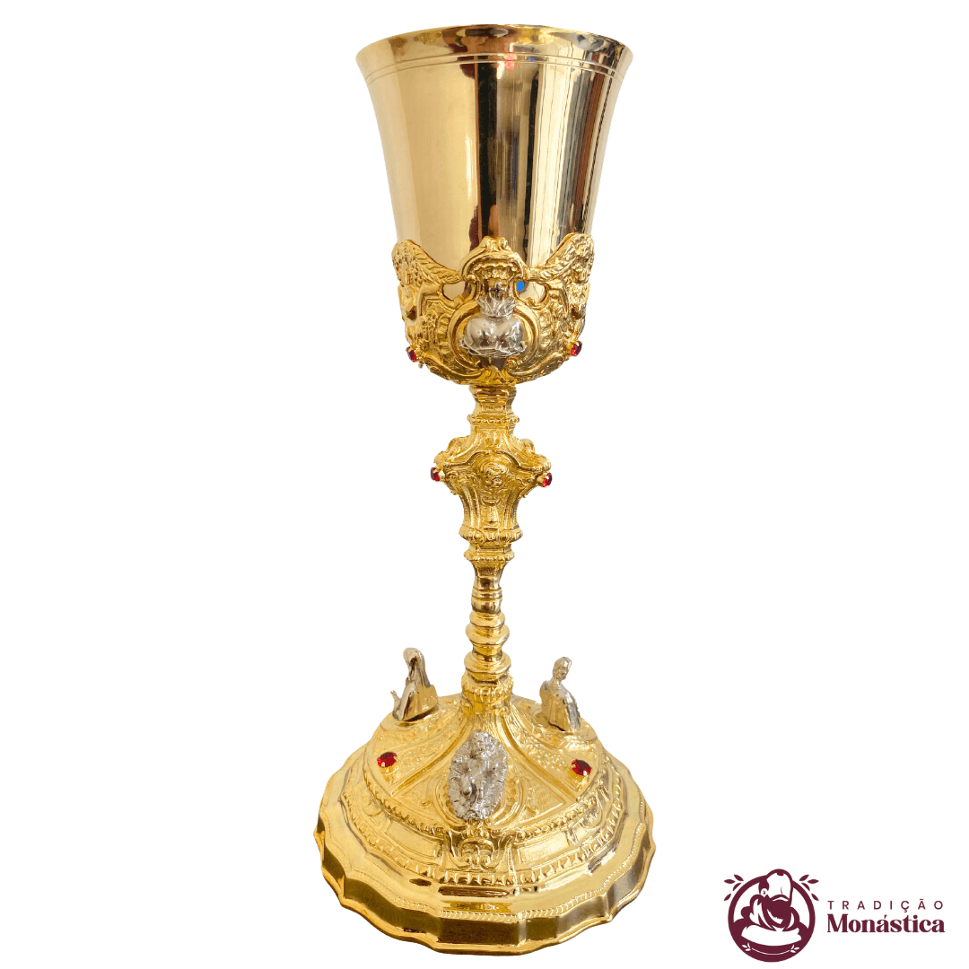 Cálice Barroco Banhado em Ouro - Sagrada Família