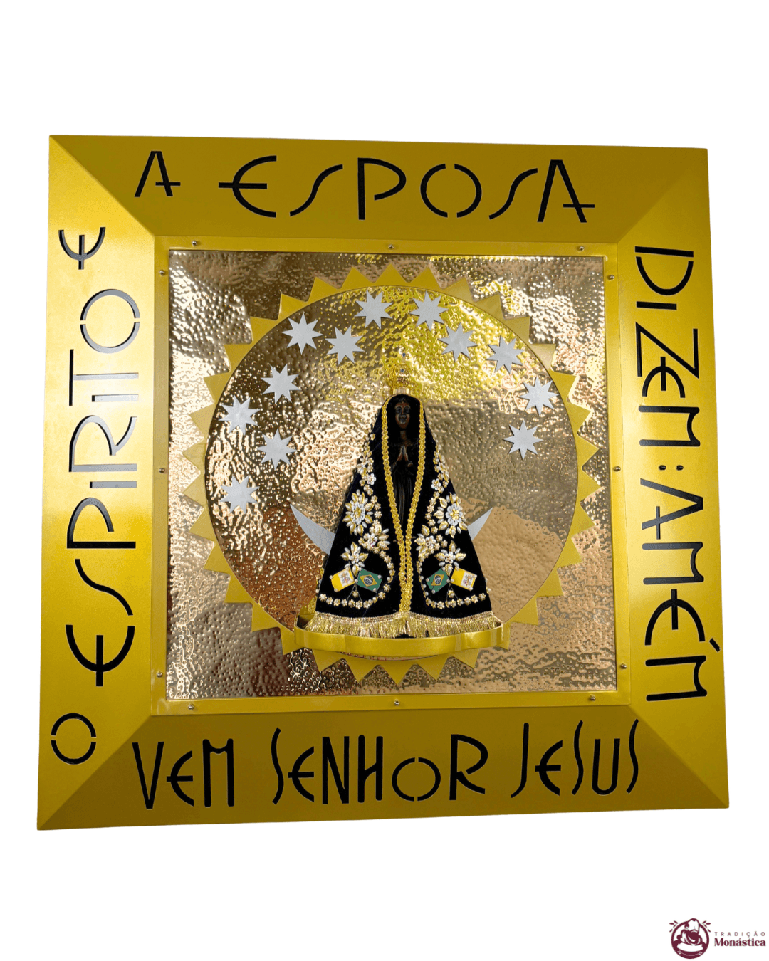 Nicho de Nossa Senhora Aparecida em Metal - 90x90cm