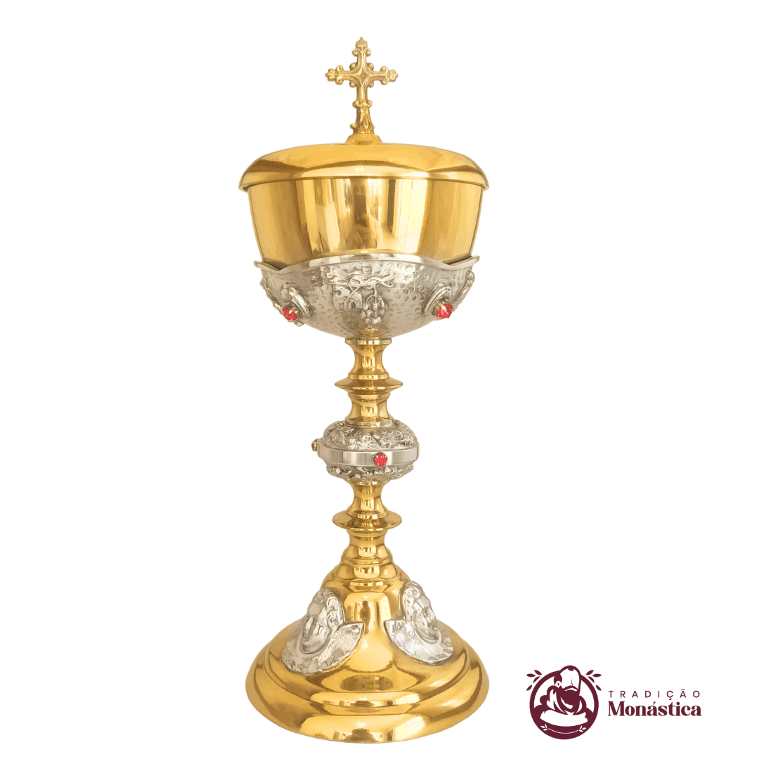 Âmbula com Detalhes de Anjos - Banhada em Ouro - 1