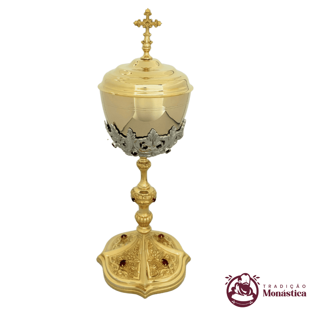 Âmbula Trabalhada Banhada em Ouro - 3