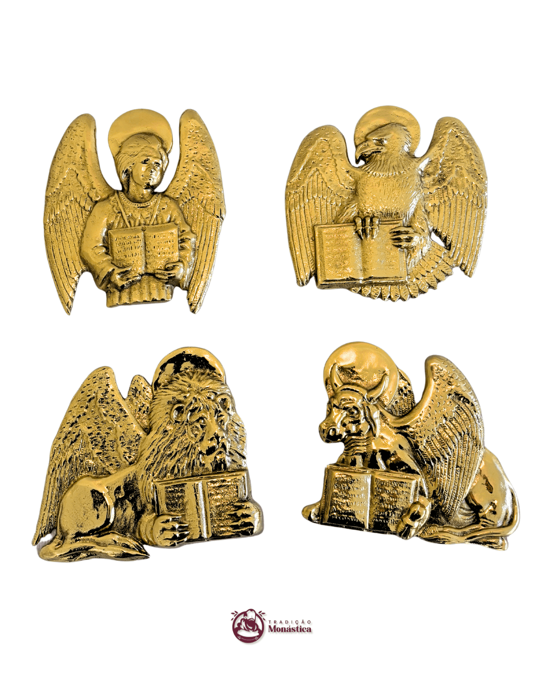 Aplique 4 Evangelistas em Bronze para Ambão Aplique 4 Evangelistas em Bronze para Ambão