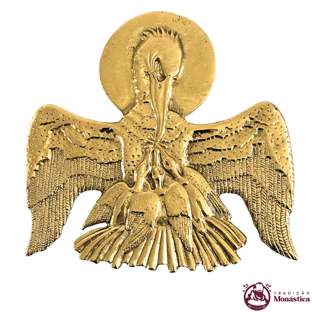 Aplique Pelicano em Bronze para Altar e Sacrário Aplique Pelicano em Bronze para Altar e Sacrário