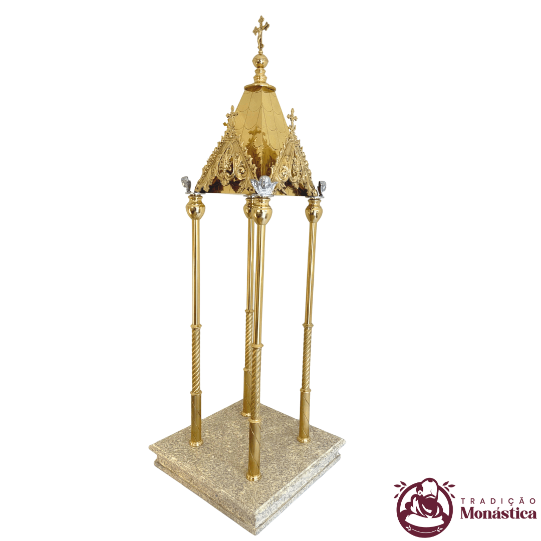 Baldaquino em Bronze e Resina - 135cm - 2