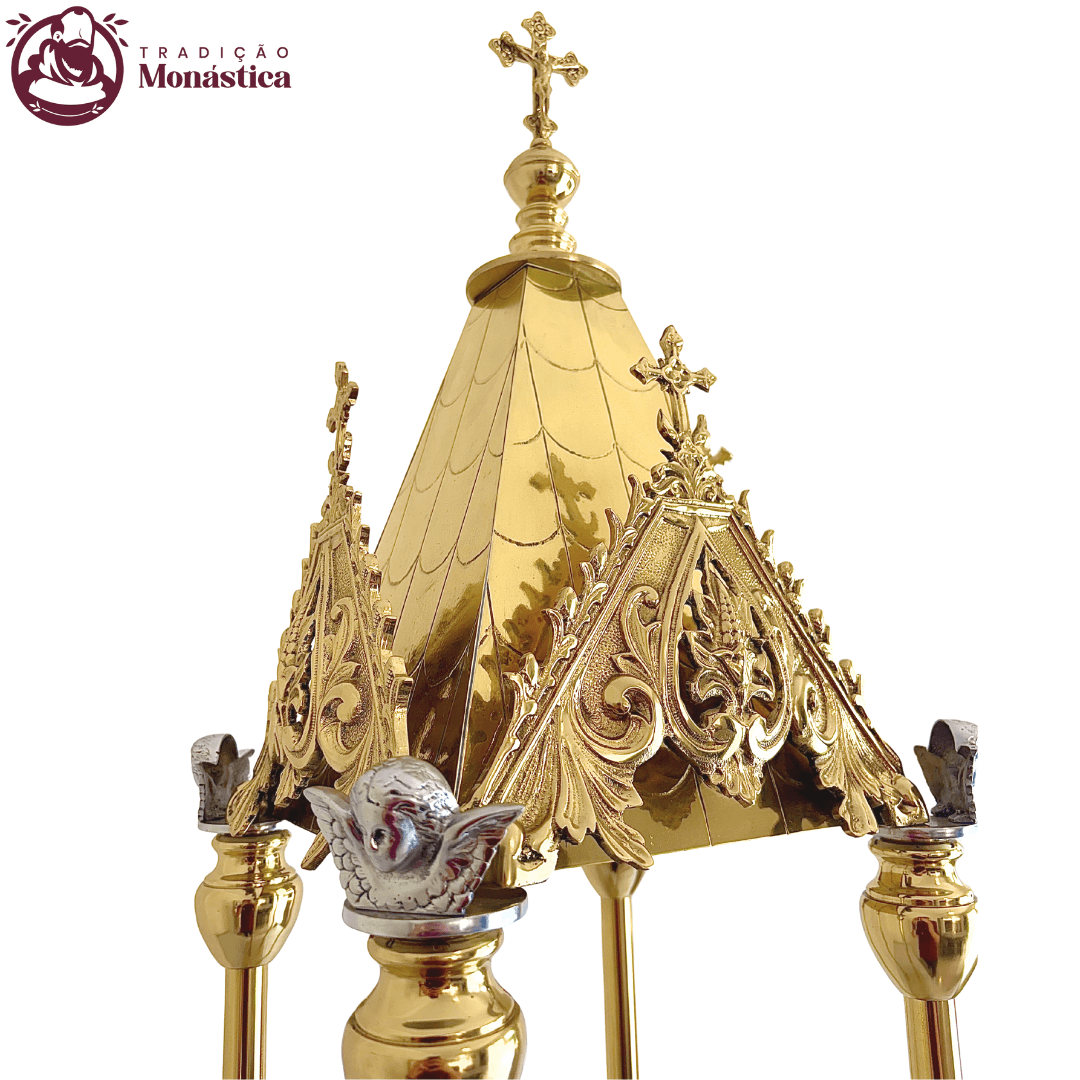 Baldaquino em Bronze e Resina - 135cm - 3