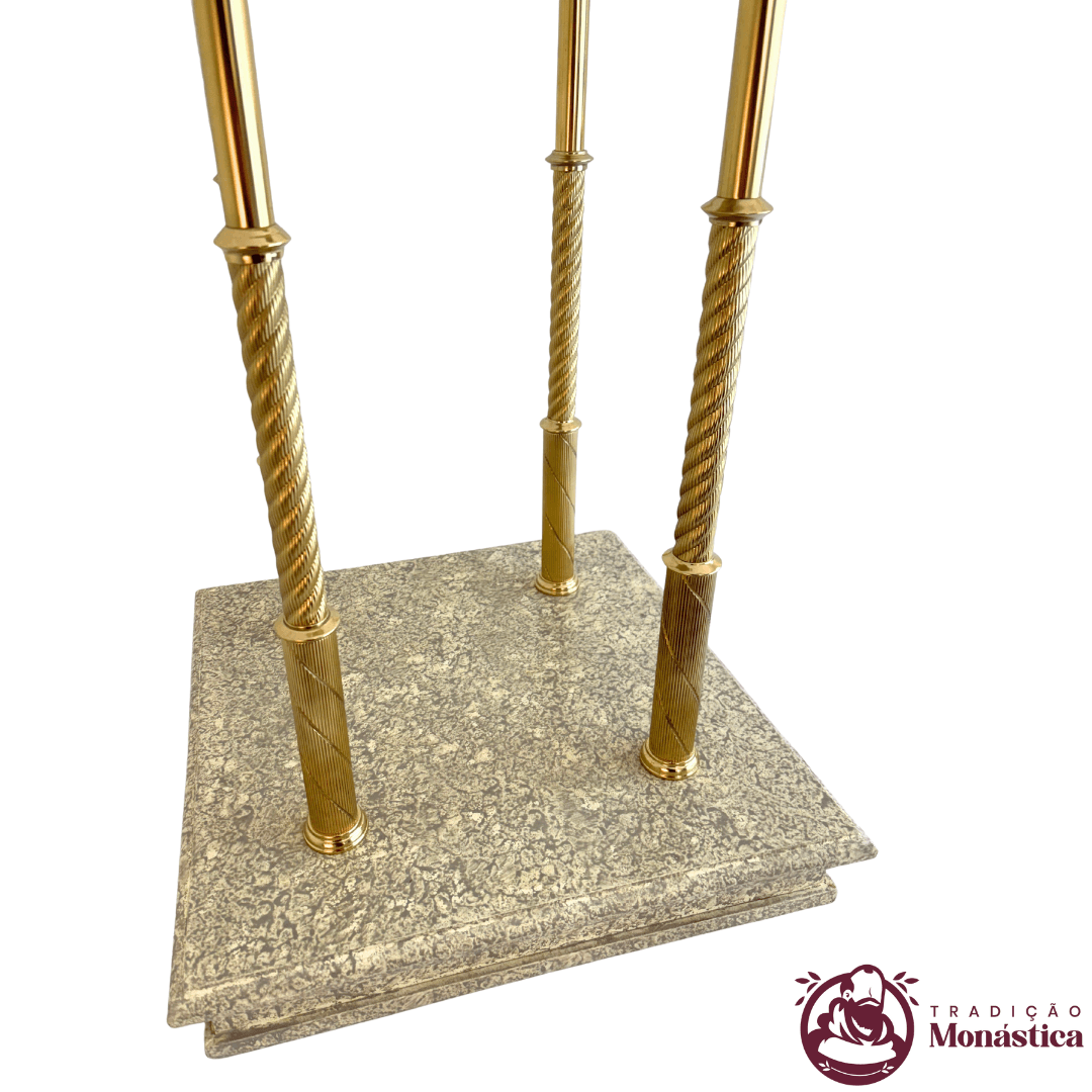 Baldaquino em Bronze e Resina - 135cm - 4