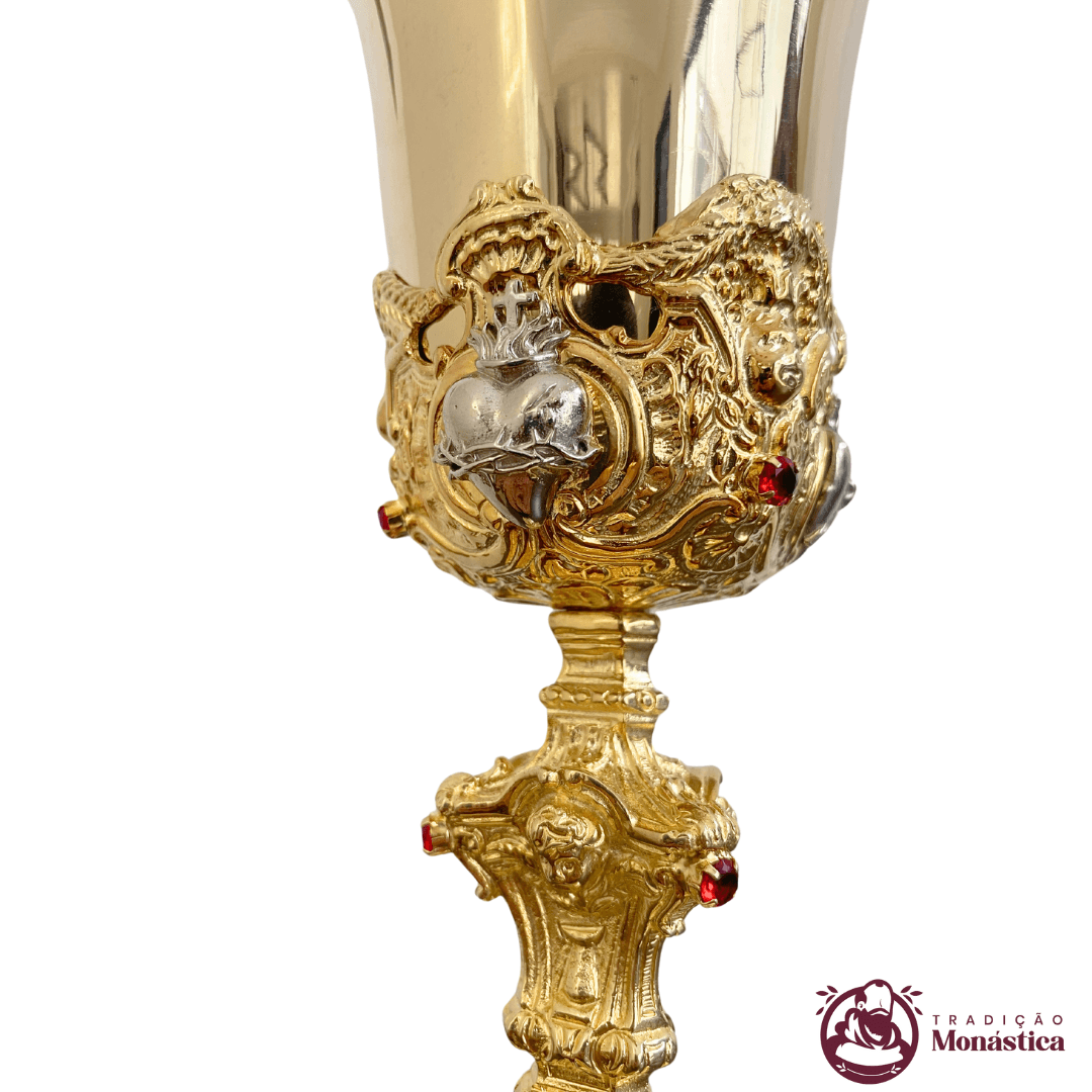 Cálice Barroco Banhado em Ouro - Sagrada Família - 2