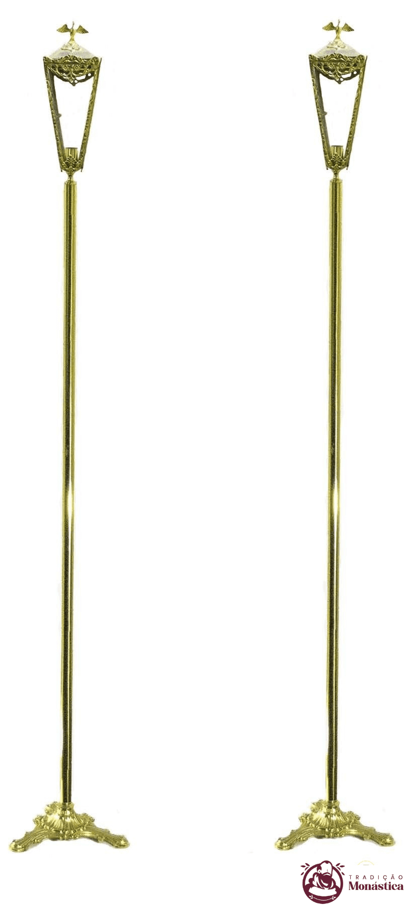 Par de Tochas para Procissão em Bronze - 1