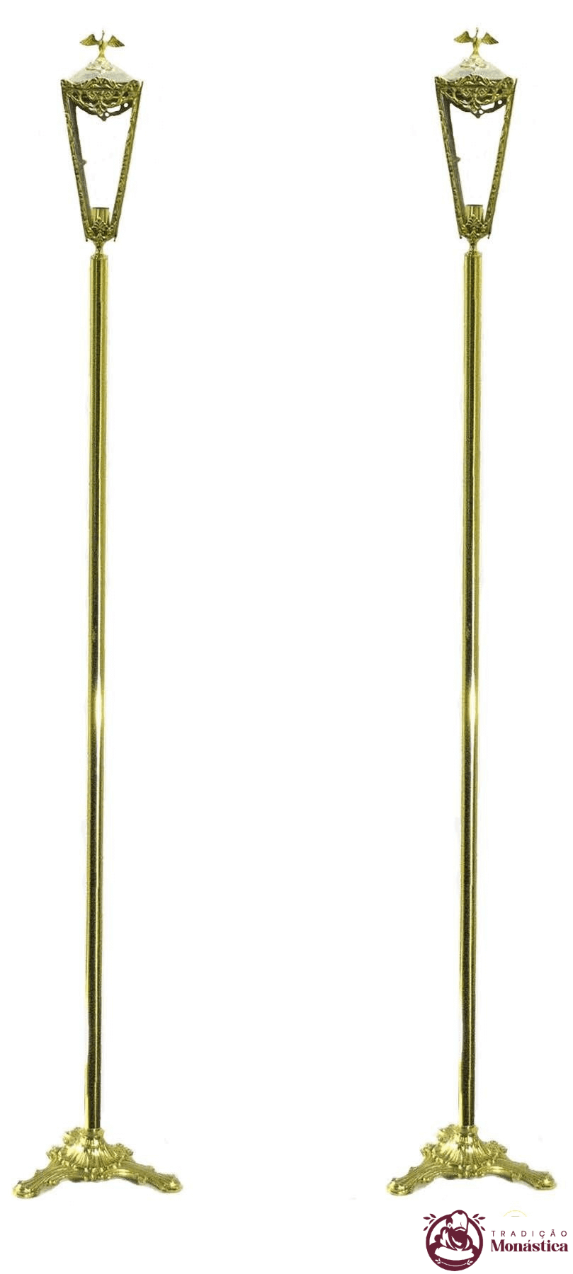 Par de Tochas para Procissão em Bronze Par de Tochas para Procissão em Bronze