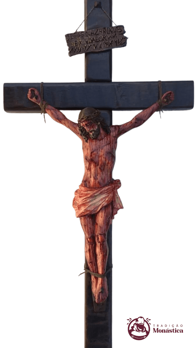 Crucifixo Realista de Parede 50cm Crucifixo Realista de Parede 50cm