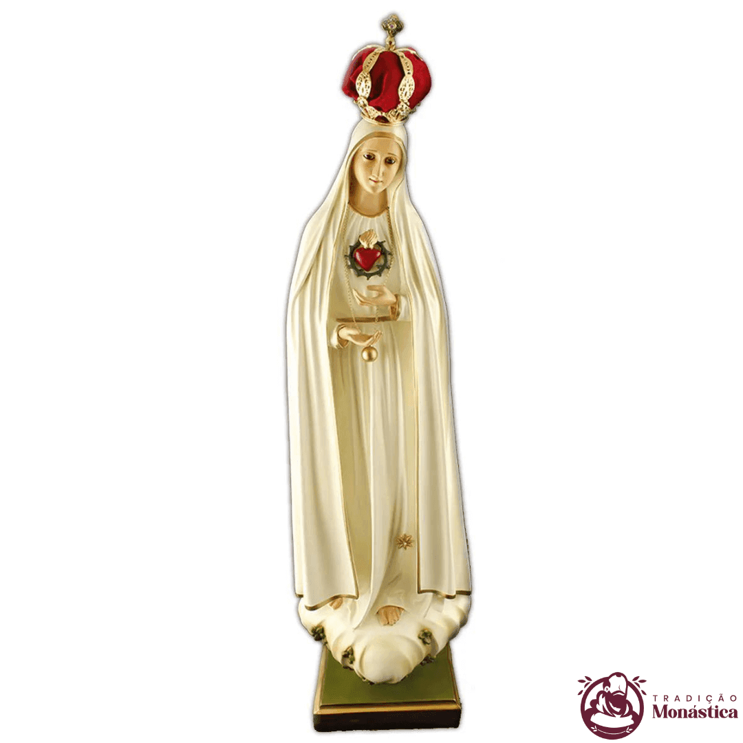 Imagem de Nossa Senhora de Fátima Imaculado Coração 70cm - 1