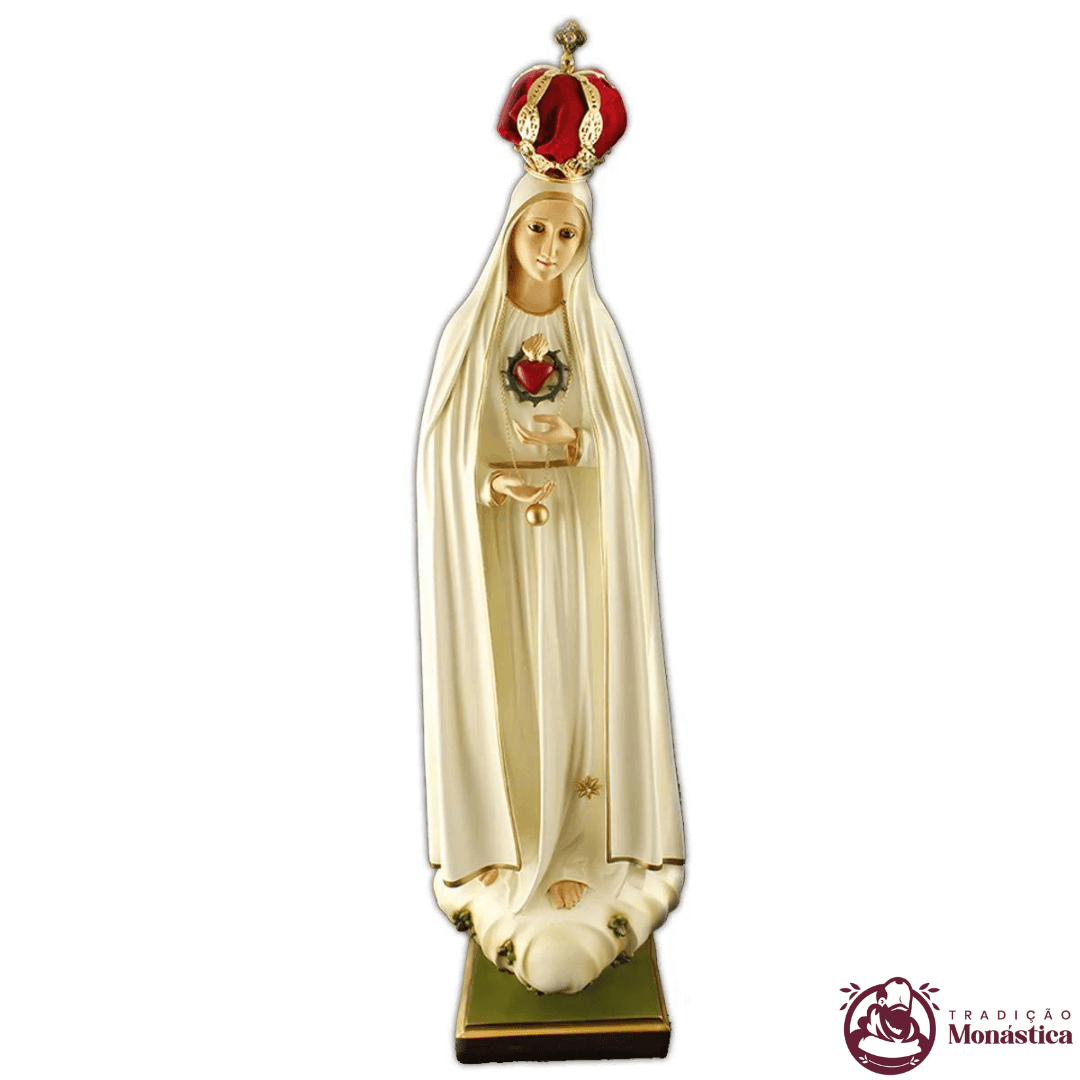 Imagem de Nossa Senhora de Fátima Imaculado Coração 70cm Imagem de Nossa Senhora de Fátima Imaculado Coração 70cm
