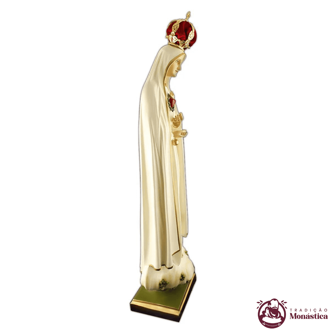 Imagem de Nossa Senhora de Fátima Imaculado Coração 70cm - 2