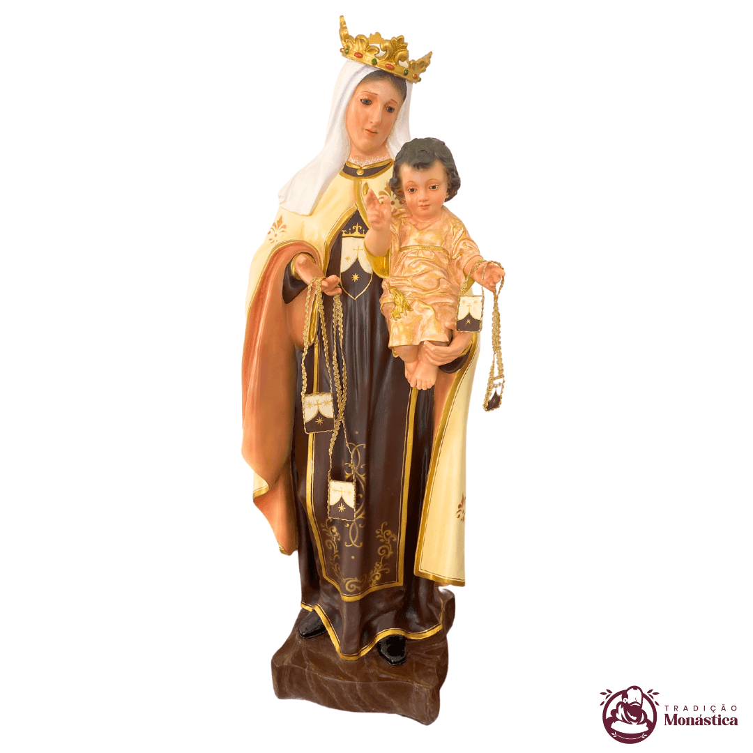 Imagem de Nossa Senhora do Carmo em Resina - 80cm Imagem de Nossa Senhora do Carmo em Resina - 80cm