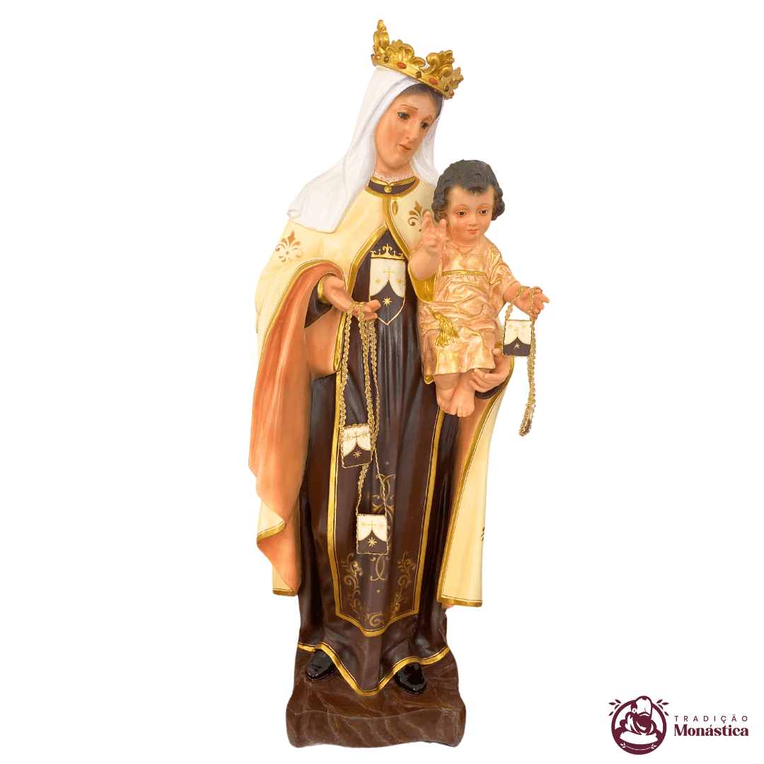 Imagem de Nossa Senhora do Carmo em Resina - 80cm - 2