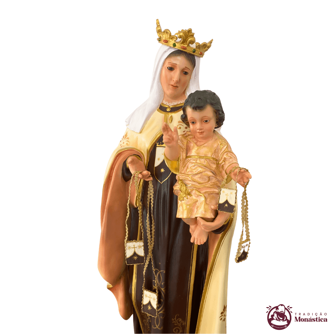 Imagem de Nossa Senhora do Carmo em Resina - 80cm - 3