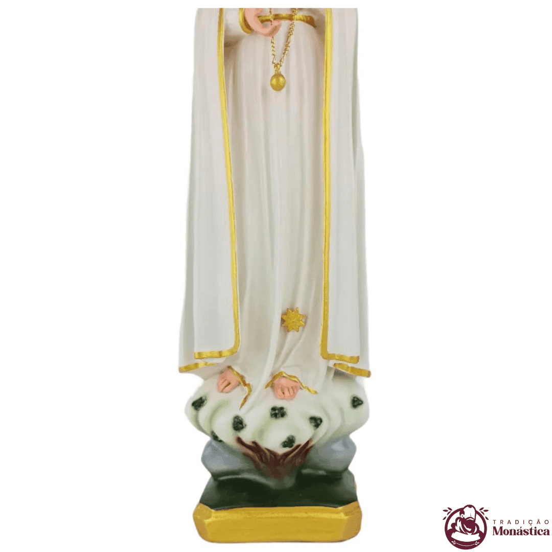 Imagem de Nossa Senhora de Fátima Coração em Resina - 40cm - 6