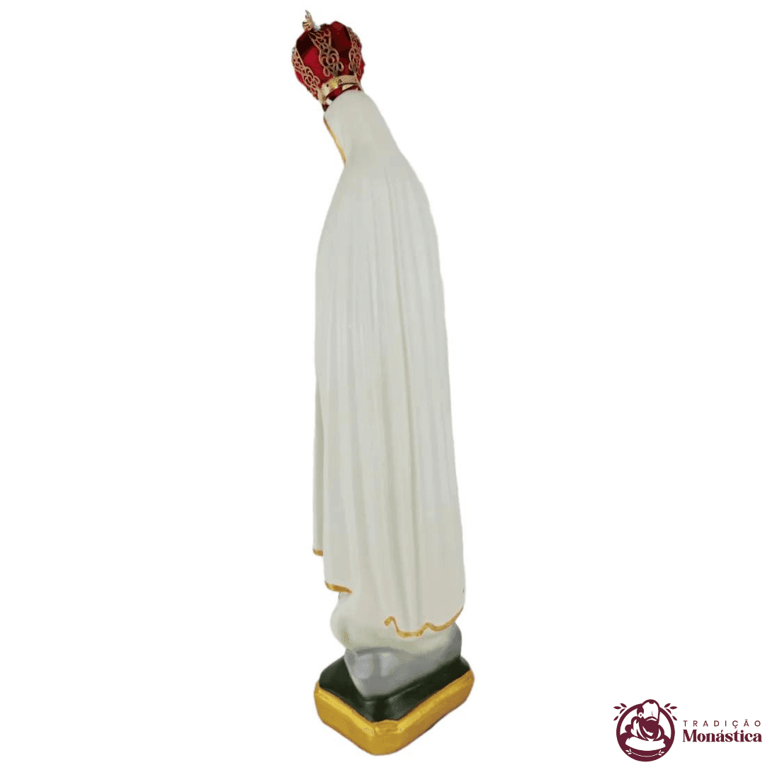 Imagem de Nossa Senhora de Fátima Coração em Resina - 40cm - 8