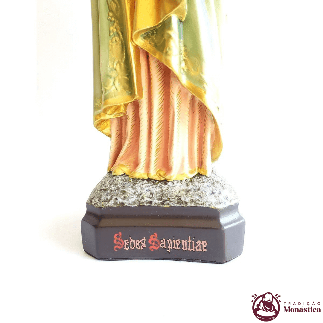 Imagem de Nossa Senhora da Sabedoria com Peanha Gótica - 5