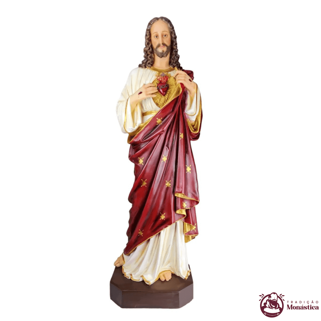 Imagem do Sagrado Coração de Jesus em Resina - 85cm - 1