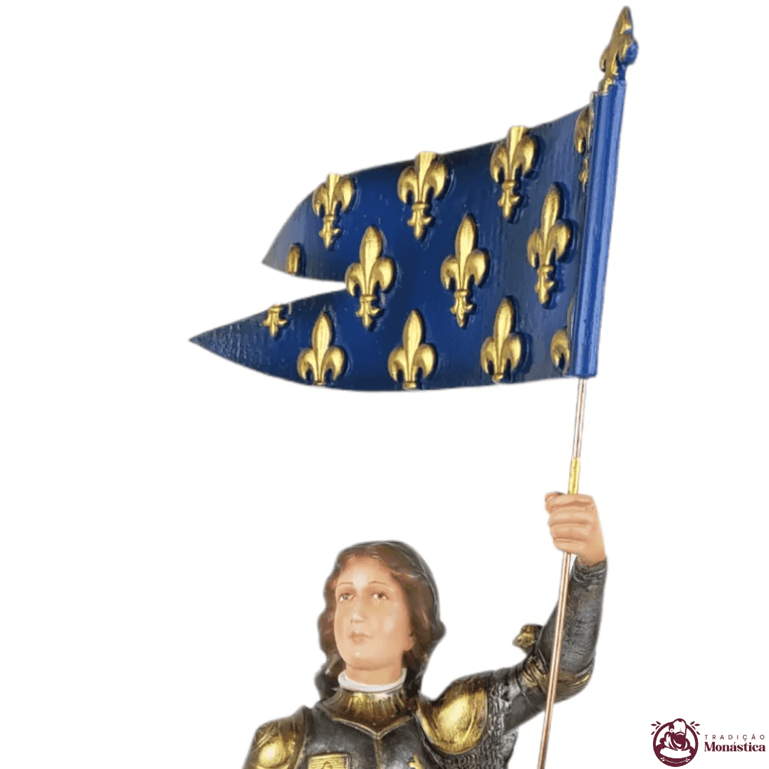 Imagem de Santa Joana D'Arc em Resina - 35cm - 4