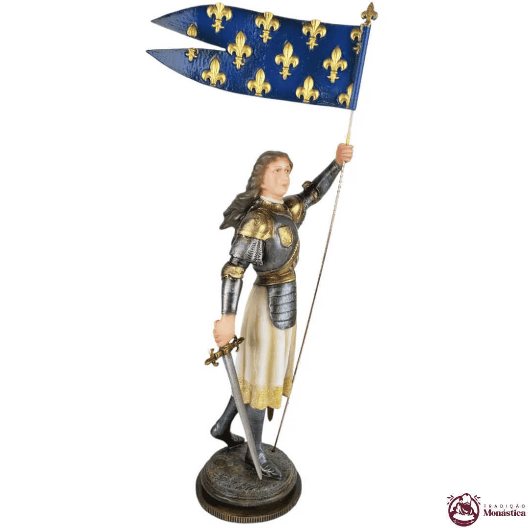 Imagem de Santa Joana D'Arc em Resina - 35cm - 3