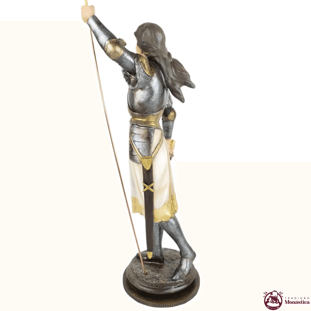 Imagem de Santa Joana D'Arc em Resina - 35cm - 6