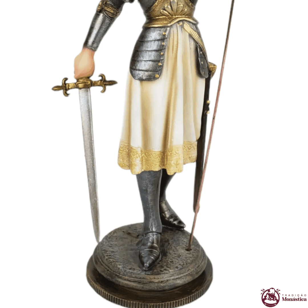 Imagem de Santa Joana D'Arc em Resina - 35cm - 5