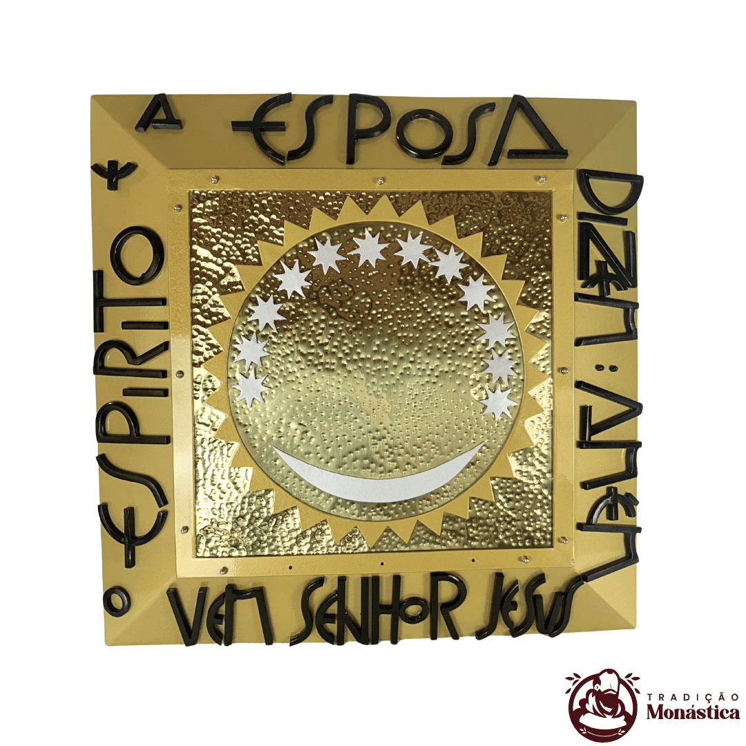 Nicho de Nossa Senhora Aparecida em Metal - 60x60cm - 2