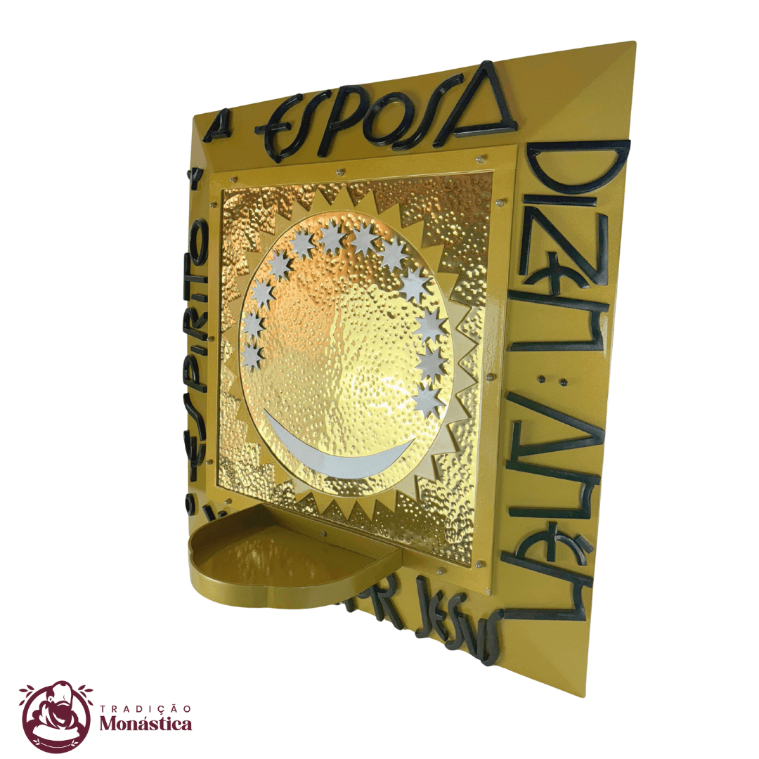 Nicho de Nossa Senhora Aparecida em Metal - 60x60cm - 3