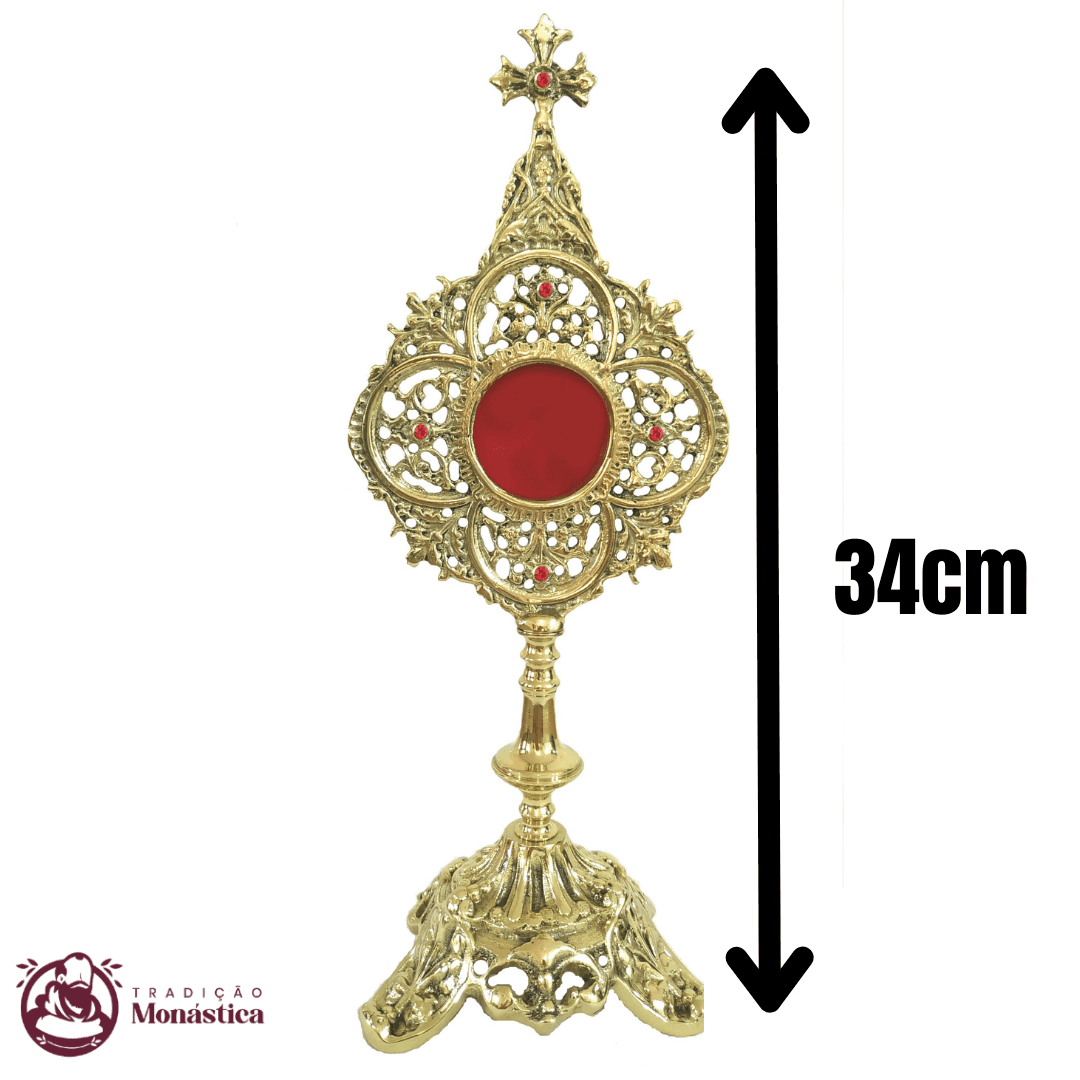 Relicário de Bronze Trabalhado - 34cm - 2